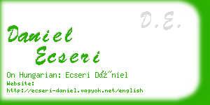 daniel ecseri business card